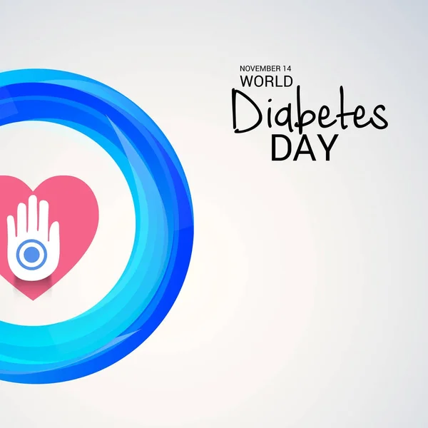 Wereld diabetes dag. — Stockvector