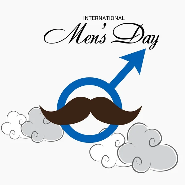 Uluslararası Erkekler Günü. — Stok Vektör