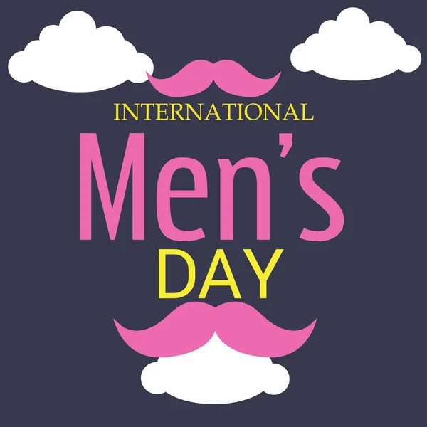 Giornata internazionale degli uomini. — Vettoriale Stock
