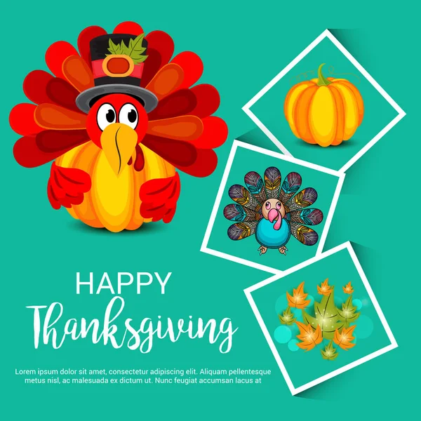 Happy Thanksgiving Day. — Stock Vector