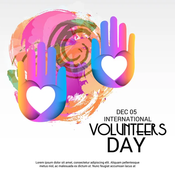 Διεθνής Ημέρα εθελοντών — Διανυσματικό Αρχείο