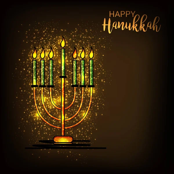Happy Hanukkah Jewish Holiday.