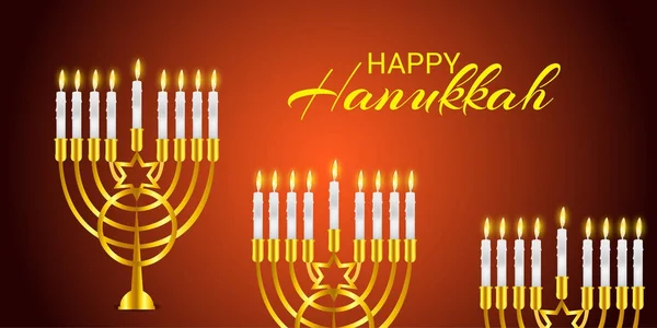 Happy Hanukkah Jewish Holiday.