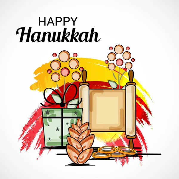 Joyeuse célébration de Hanoukka . — Image vectorielle