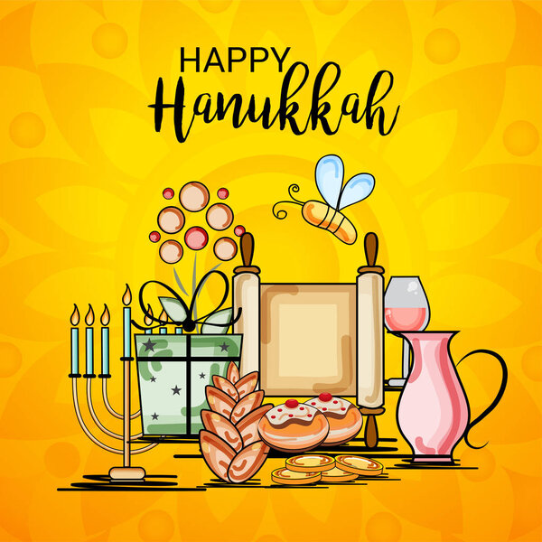 Happy Hanukkah Celebration.