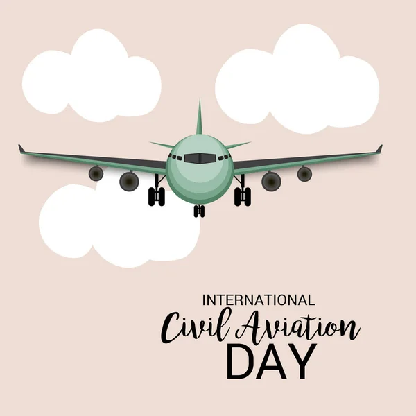 Διεθνής Ημέρα πολιτικής αεροπορίας. — Διανυσματικό Αρχείο