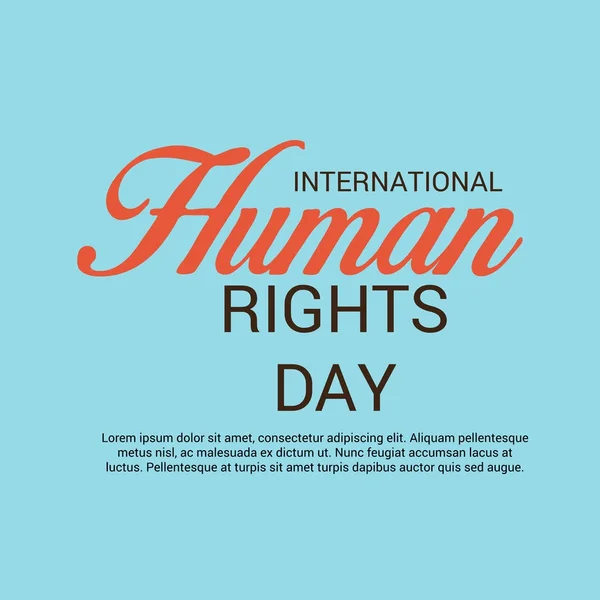 Día de los derechos humanos. — Vector de stock