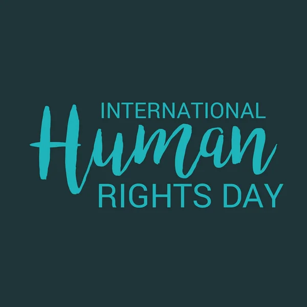 인권의 날. — 스톡 벡터