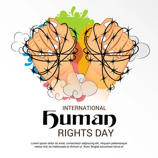 Dia dos direitos humanos. —  Vetores de Stock