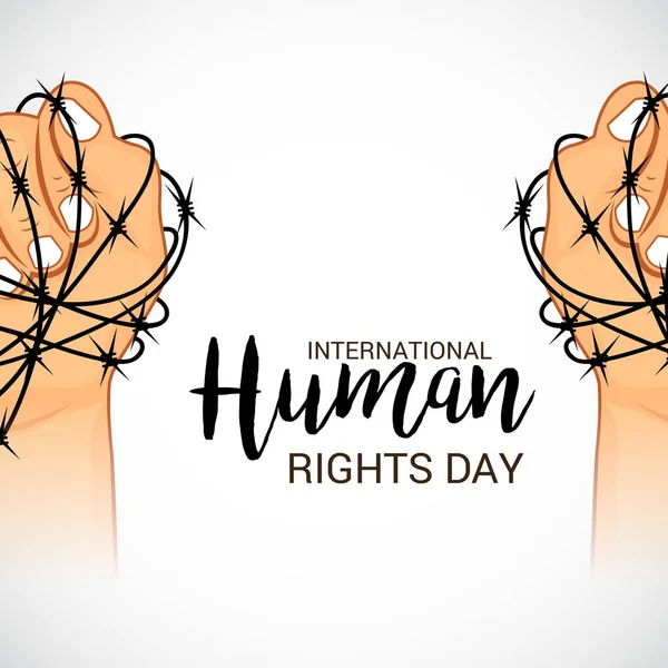 Dia dos direitos humanos. — Vetor de Stock