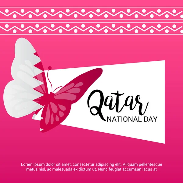 Qatar-nationale feestdag. — Stockvector