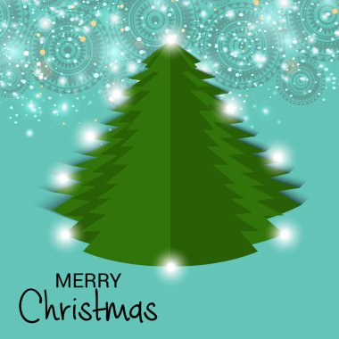Vektör çizim için bir arka plan neşeli Noel kutlaması.