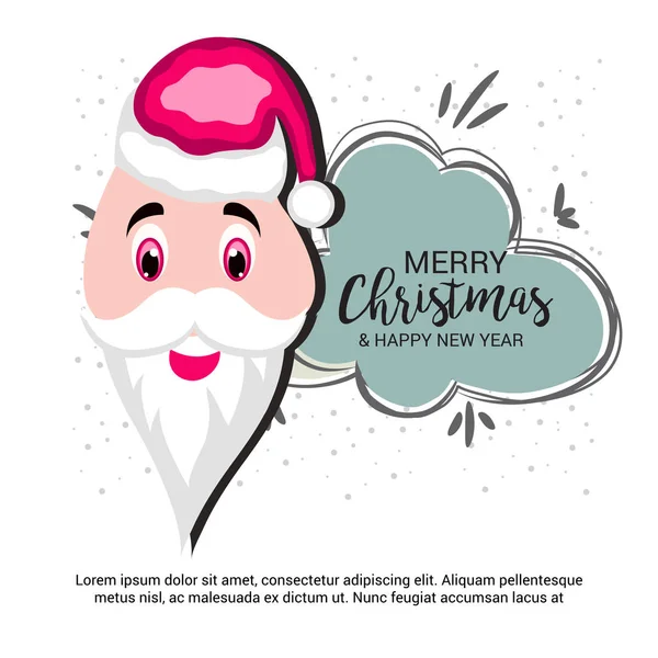 Ilustración Vectorial Fondo Para Celebrar Feliz Navidad — Vector de stock