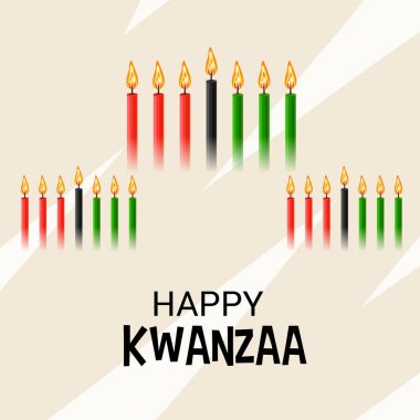 Mutlu Kwanzaa için bir arka plan vektör çizim.