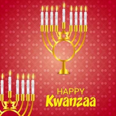 Mutlu Kwanzaa için bir arka plan vektör çizim.