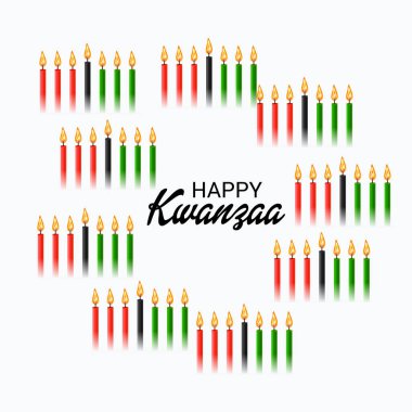 Mutlu Kwanzaa için bir arka plan vektör çizim.