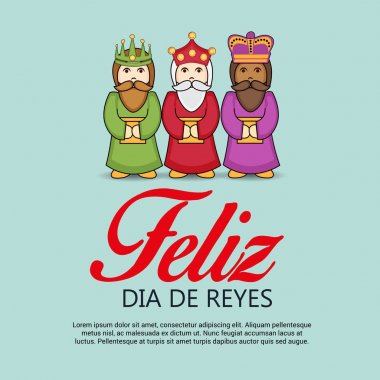 Illustration of a banner for celebrate Happy Epiphany. clipart