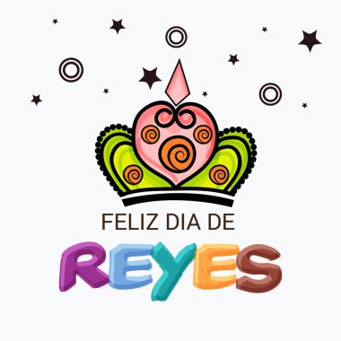 İçin bir arka plan illüstrasyon kutlamak mutlu Epiphany.