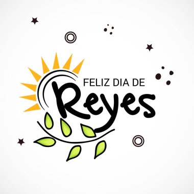 İçin bir arka plan illüstrasyon kutlamak mutlu Epiphany.