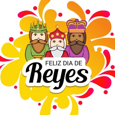 İçin bir arka plan illüstrasyon kutlamak mutlu Epiphany.