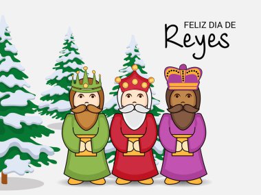 İçin bir arka plan illüstrasyon kutlamak mutlu Epiphany.