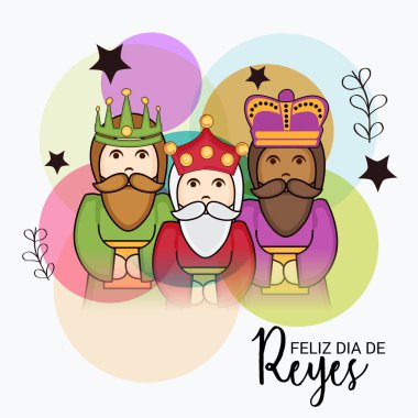 İçin bir arka plan illüstrasyon kutlamak mutlu Epiphany.