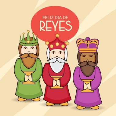 İçin bir arka plan illüstrasyon kutlamak mutlu Epiphany.