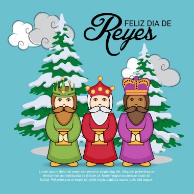 İçin bir arka plan illüstrasyon kutlamak mutlu Epiphany.