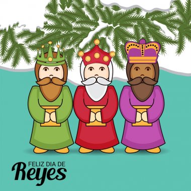 İçin bir arka plan illüstrasyon kutlamak mutlu Epiphany.