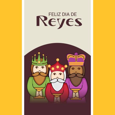 İçin bir arka plan illüstrasyon kutlamak mutlu Epiphany.