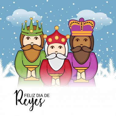 İçin bir arka plan illüstrasyon kutlamak mutlu Epiphany.