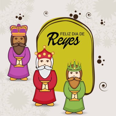 İçin bir arka plan illüstrasyon kutlamak mutlu Epiphany.