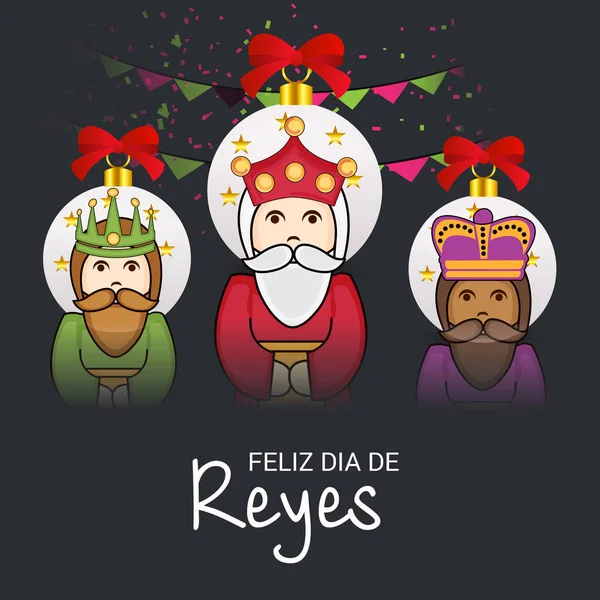 İçin bir arka plan illüstrasyon kutlamak mutlu Epiphany.