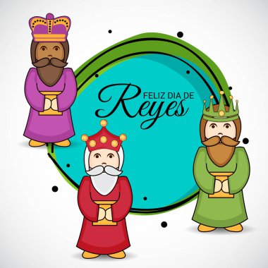 İçin bir arka plan illüstrasyon kutlamak mutlu Epiphany.