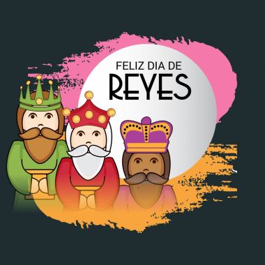 İçin bir arka plan illüstrasyon kutlamak mutlu Epiphany.