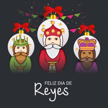 İçin bir arka plan illüstrasyon kutlamak mutlu Epiphany.