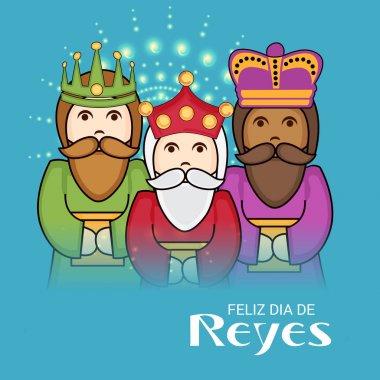 İçin bir arka plan illüstrasyon kutlamak mutlu Epiphany.