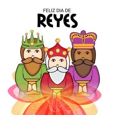 İçin bir arka plan illüstrasyon kutlamak mutlu Epiphany.