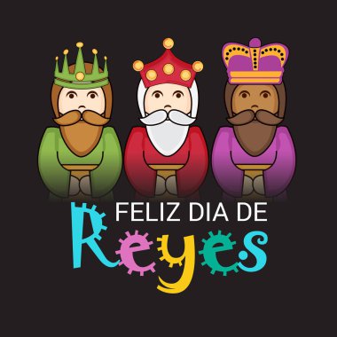 İçin bir arka plan illüstrasyon kutlamak mutlu Epiphany.