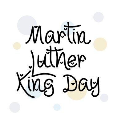Martin Luther King günü için bir arka plan illüstrasyon.