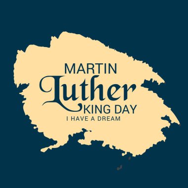 Martin Luther King günü için bir arka plan illüstrasyon.