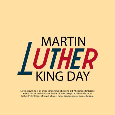 Martin Luther King günü için bir arka plan illüstrasyon.
