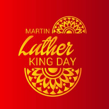 Martin Luther King günü için bir arka plan illüstrasyon.