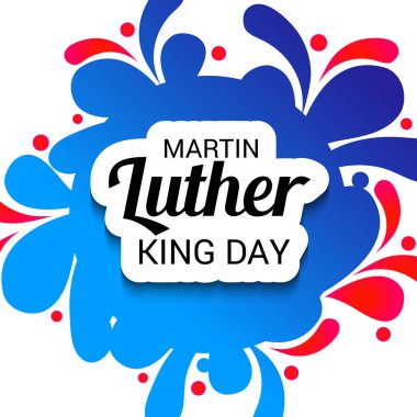 Martin Luther King günü için bir arka plan illüstrasyon.