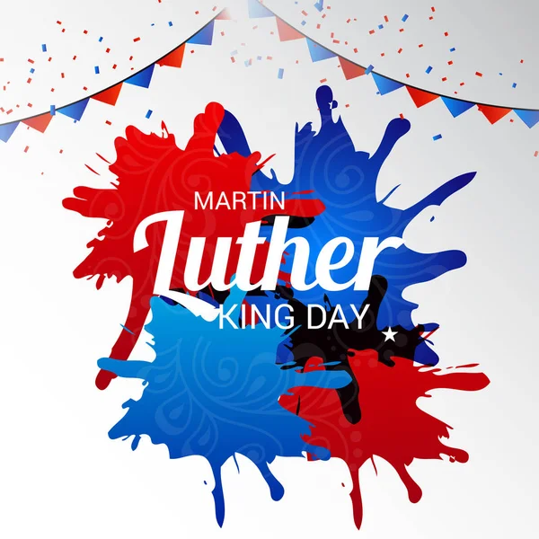 Illustratie Van Een Achtergrond Voor Martin Luther King Day — Stockvector