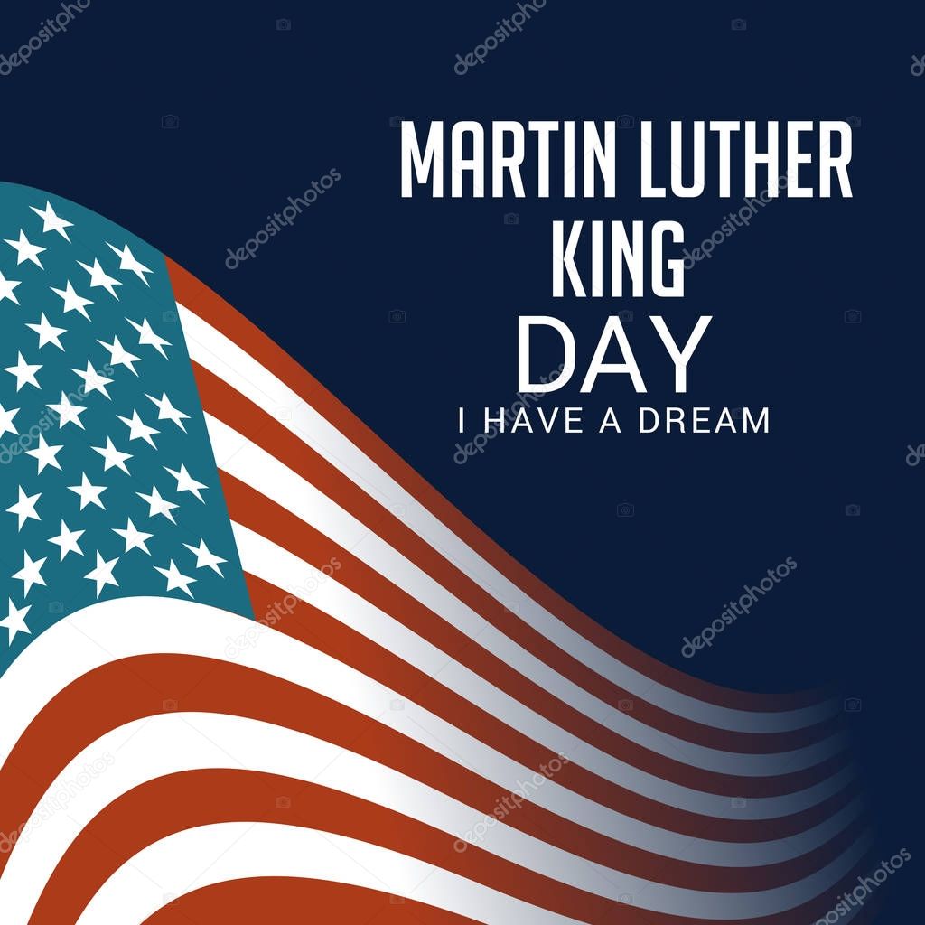 illustration of a background for Martin Luther King Day.