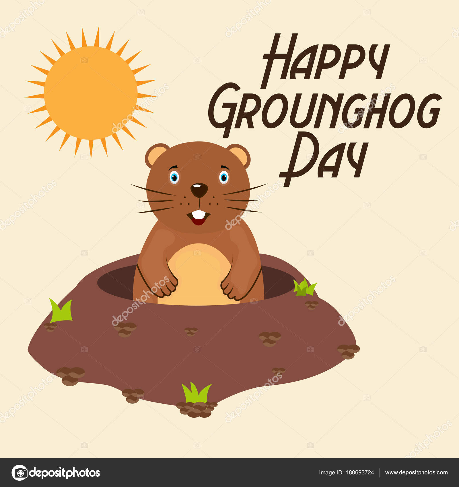 Illustration Vectorielle Fond Pour Heureux Jour Marmotte Image Vectorielle Ssdn C Illustration Vectorielle Fond Pour Heureux Jour Marmotte Image Vectorielle Ssdn C