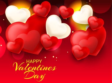 Vektör çizim bir arka plan için mutlu Sevgililer günü.