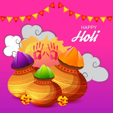 Mutlu bayram için bir arka plan illüstrasyon.