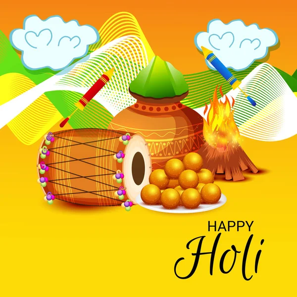 Mutlu bayram için bir arka plan illüstrasyon.